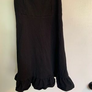 ASOS black mini ruffle dress